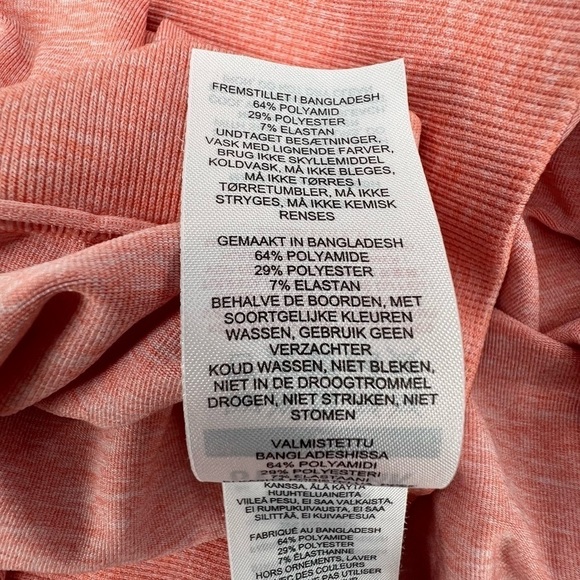 Gymshark Orange Adapt Marl Seamless Leggings Size Large Women's - Picture 7 of 8